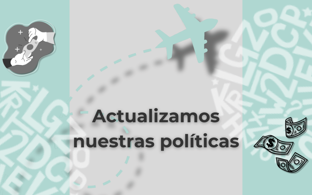 Portada actualización de Políticas de viajes y caja menor