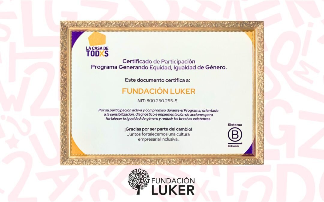 Recibimos certificación por impulsar la equidad de género en Funluker